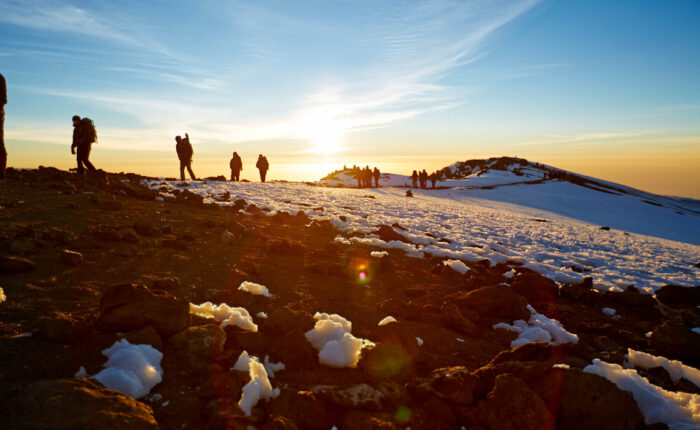 Group of People at Kilimanjaro Summit