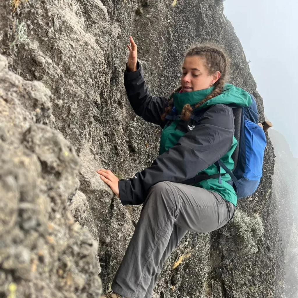 Rhiannon O'Flaherty Climbing The Barranco Wall
