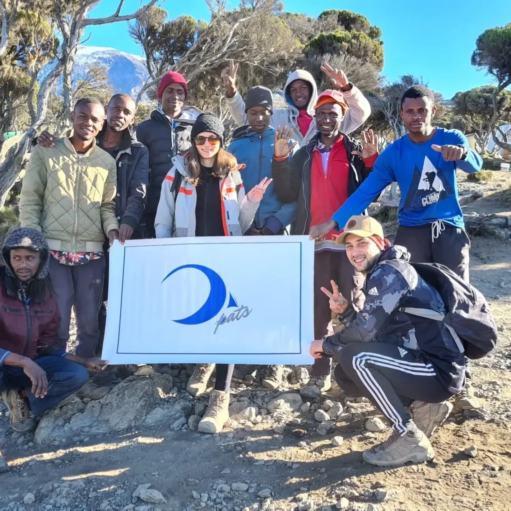 Theo And Andreea Platica With Kilimanjaro Crew
