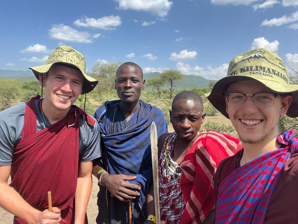 Kaspar At Masai Village