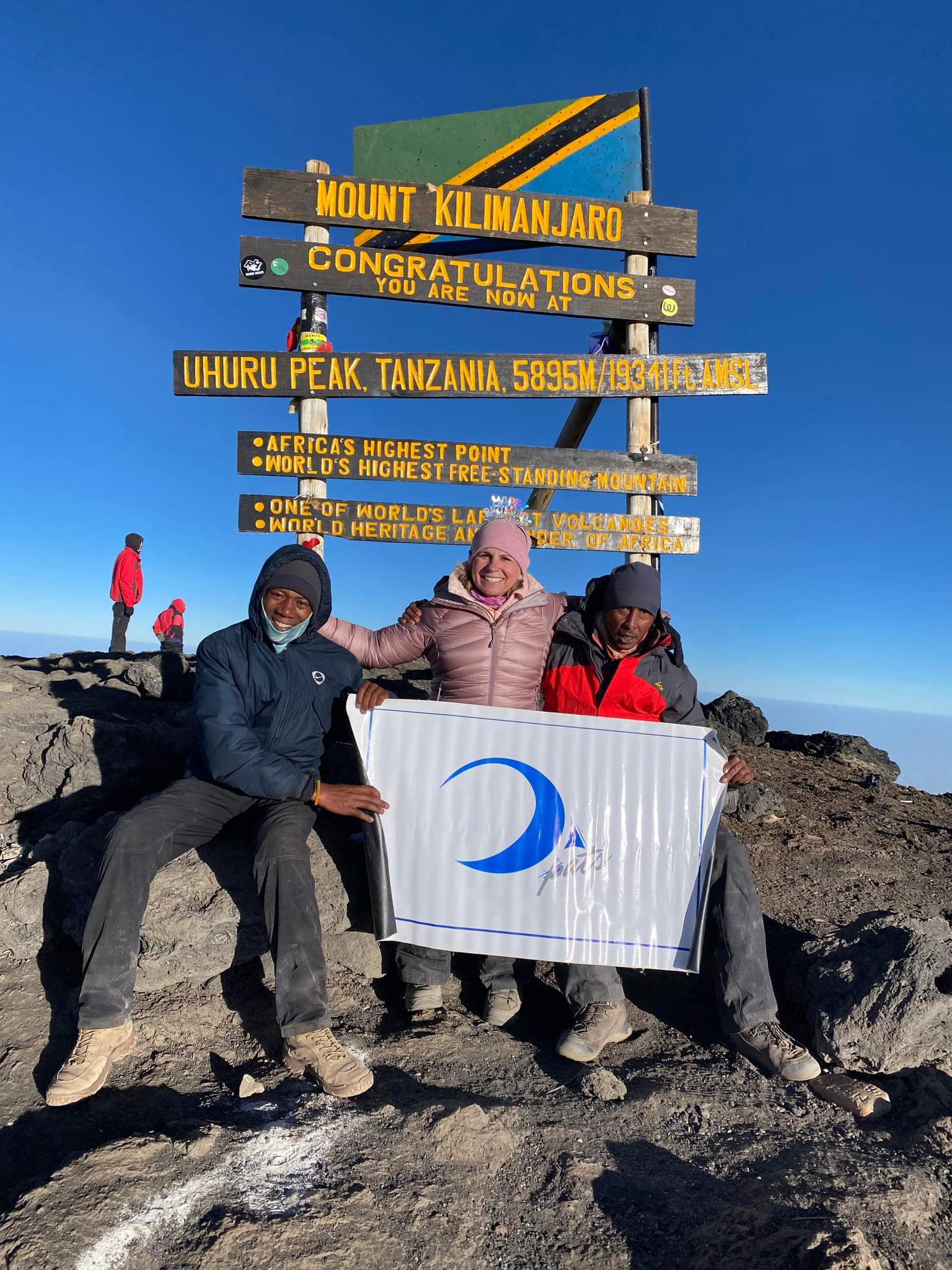 berly Rosenfeld On Mount Kilimanjaro's Summit