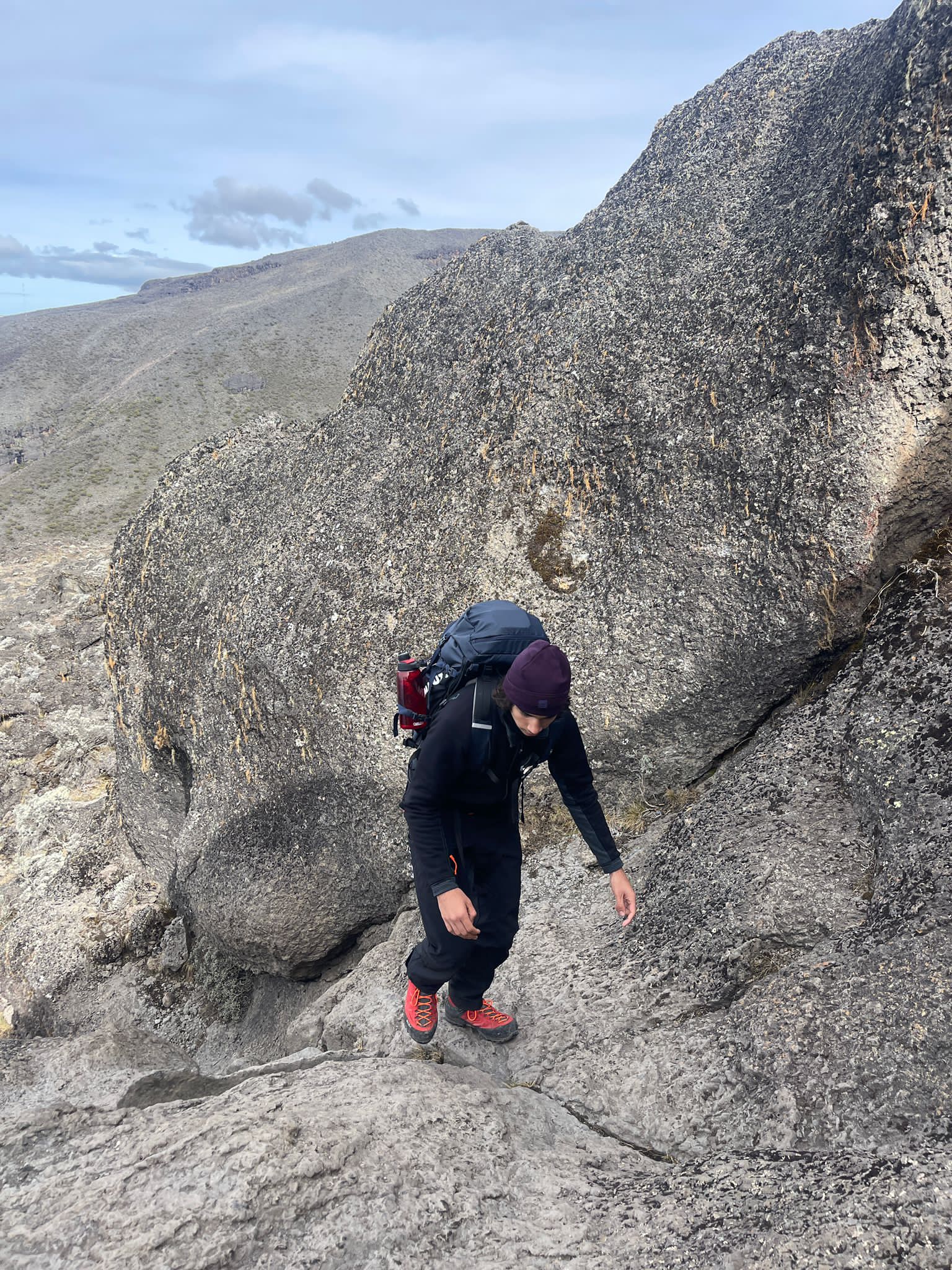Radu Climbing The Barranco Wall