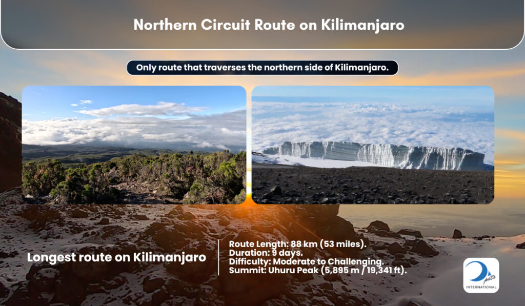 Northern Ice Fields Mount Kilimanjaro