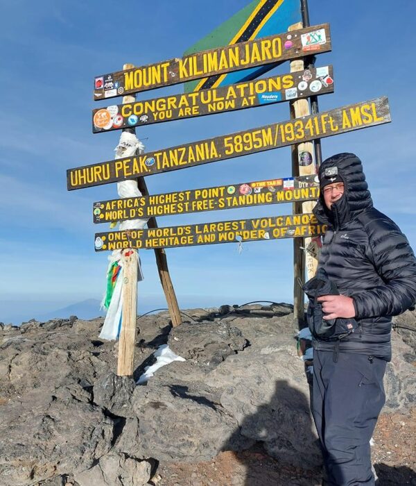 Richard Nash At Uhuru Peak, Kilimanjaro