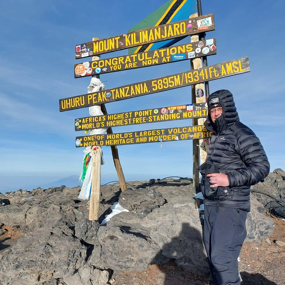 Richard Nash At Uhuru Peak, Kilimanjaro