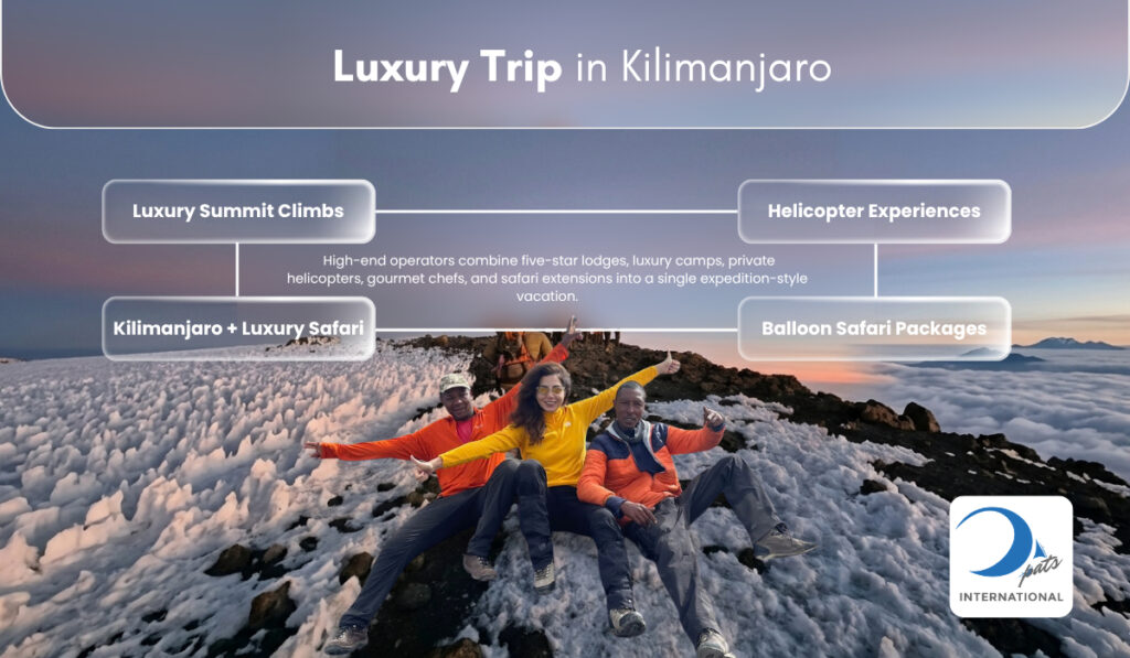 Climbers at Kilimanjaro summit